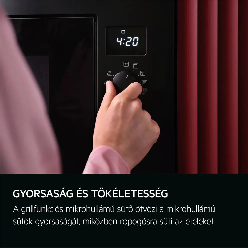 Aeg NMB6G261UB Beépíthető mikrohullámú sütő grill funkcióval kép 3
