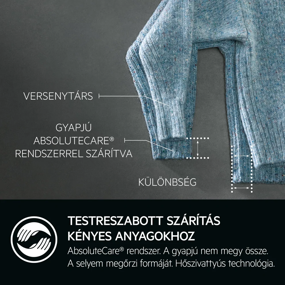 Aeg TR8384E AbsoluteCare® 8000 Hőszivattyús szárítógép, Inverter motor kép 8