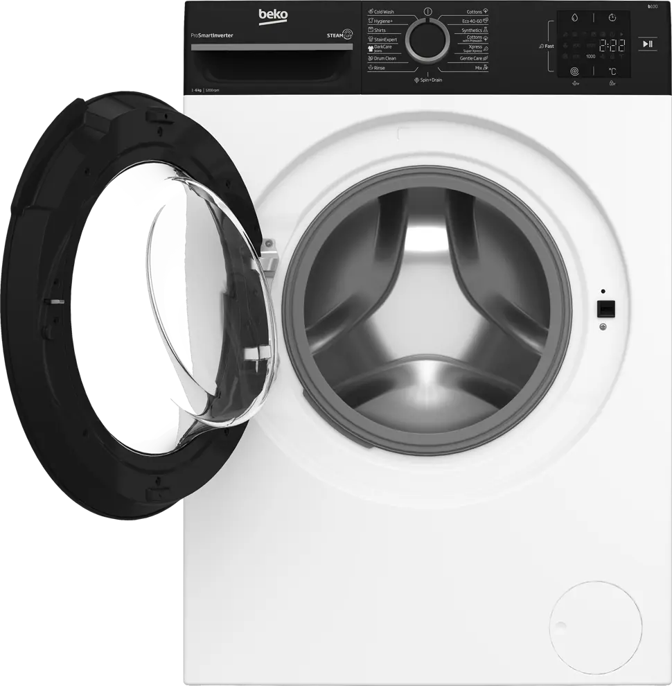 Beko BM1WFSU36223WPBB elöltöltős keskeny mosógép kép 3