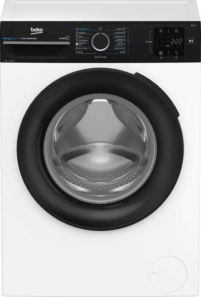 Beko BM3WFSU37413WPBB1 elöltöltős keskeny mosógép Fő kép