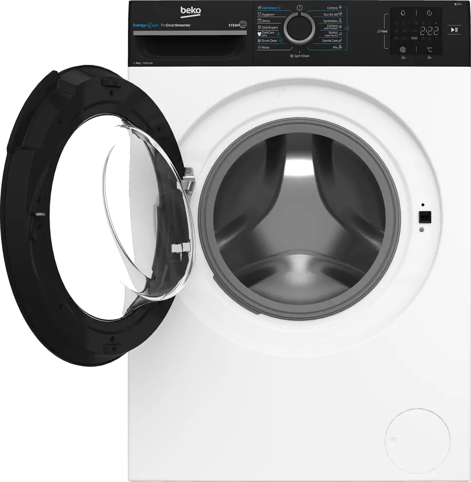 Beko BM3WFSU38213WPBB elöltöltős mosógép kép 3