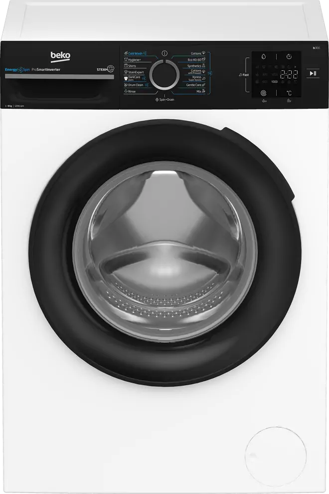 Beko BM3WFSU38213WPBB elöltöltős mosógép Fő kép