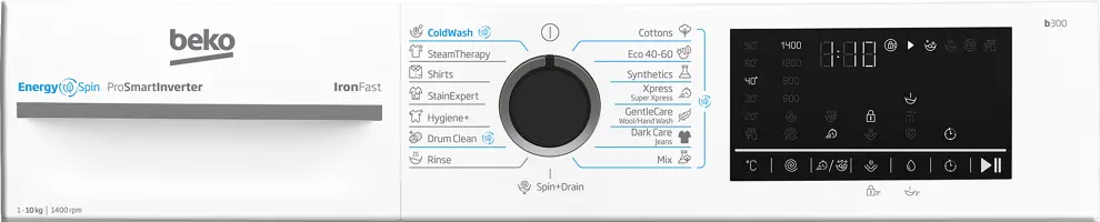 Beko BM3WFU410415WB elöltöltős mosógép kép 6