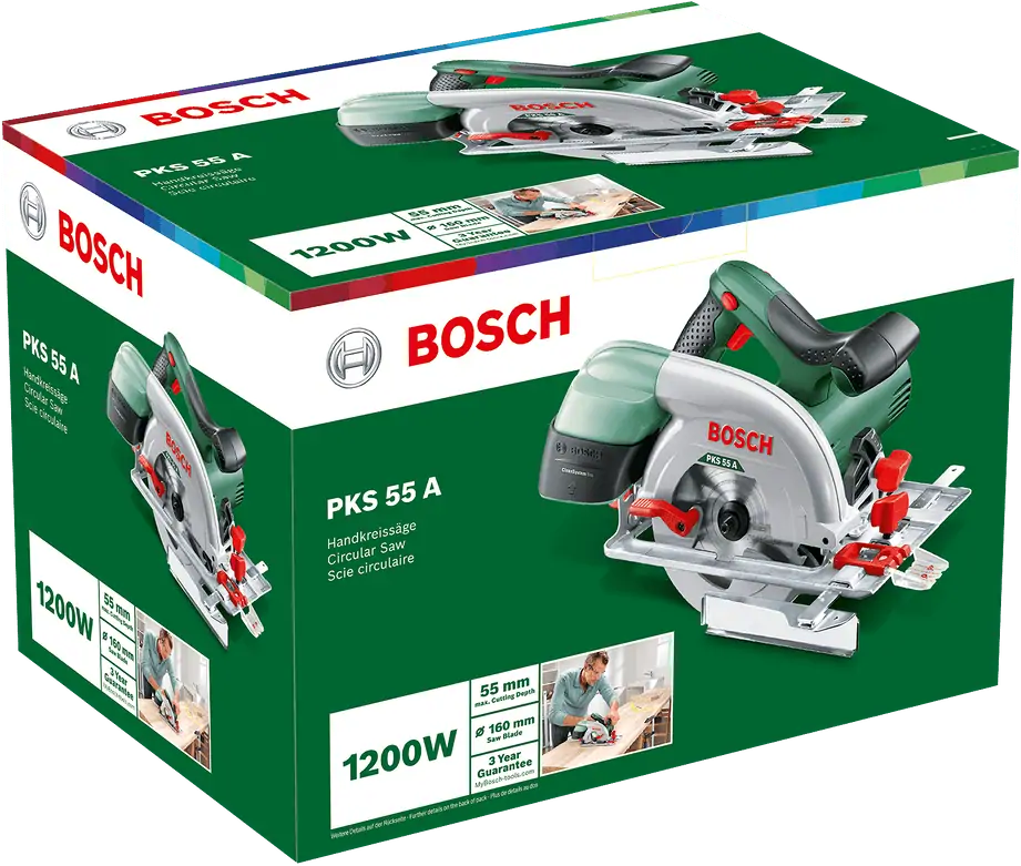 Bosch 0603501020 PKS 55 A Kézi körfűrész kép 3