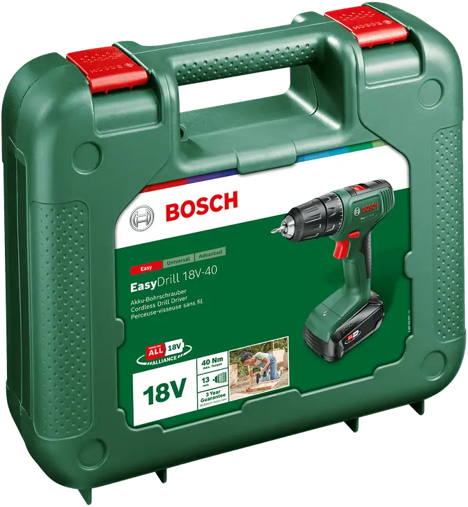 Bosch 06039D8004 Easydrill 18V-40 Akkus fúrócsavarozó (1x 2,0Ah) + AL18V-20 kép 3