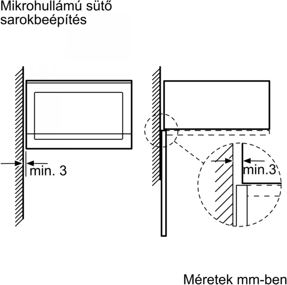 Bosch BEL554MS0 BEÉPÍTHETŐ MIKROHULLÁMÚ SÜTŐ kép 3