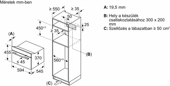 Bosch CEG732XB1 Beépíthető kompakt  mikrohullámú sütő kép 7
