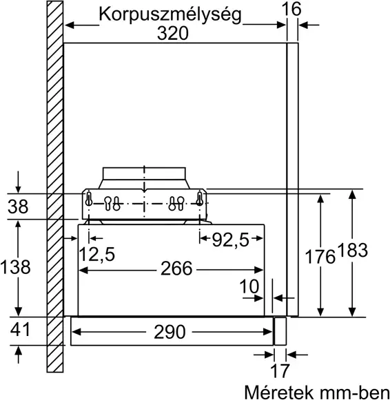 Bosch DFL064W53 kihúzható páraelszívó kép 9