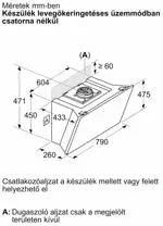 Bosch DWK81AN60 Falra szerelhető páraelszívó kép 9
