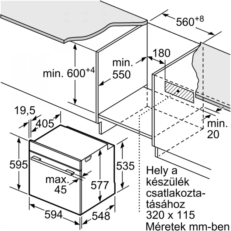 Bosch HBG676EB6 beépíthető önálló sütő kép 10