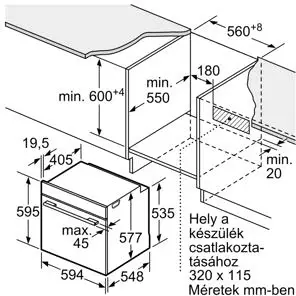 Bosch HBG7721B2 beépíthető önálló sütő kép 11