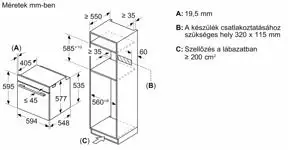 Bosch HMG7764B1 beépíthető önálló sütő kép 10