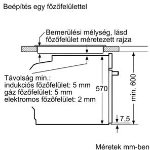 Bosch HQA534EB3  Beépíthető sütő  kép 6