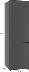 Bosch KGN39OCAF alulfagyasztós hűtőszekrény kép 7