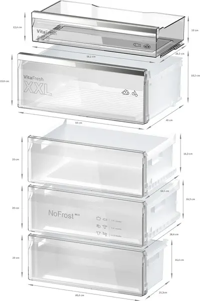 Bosch KGN49LBCF Alulfagyasztós hűtőszekrény kép 7