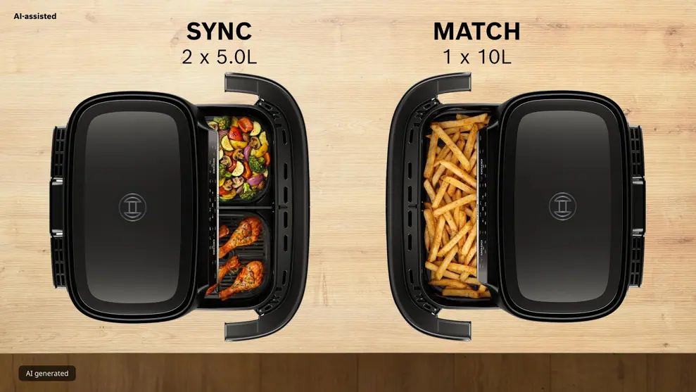 Bosch MAFD490B7  Air Fryer Két zónás kép 15