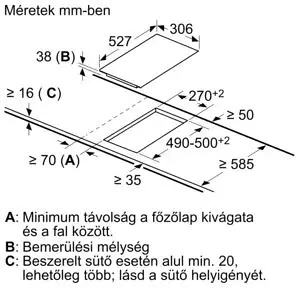 Bosch PKF375FP2E Beépíthető Dominó Kerámia Főzőlap kép 12