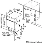 Bosch SPI6YMS14E beépíthető keskeny mosogatógép kép 7