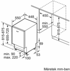 Bosch SPV6EMX09E Beépíthető mosogatógép kép 14