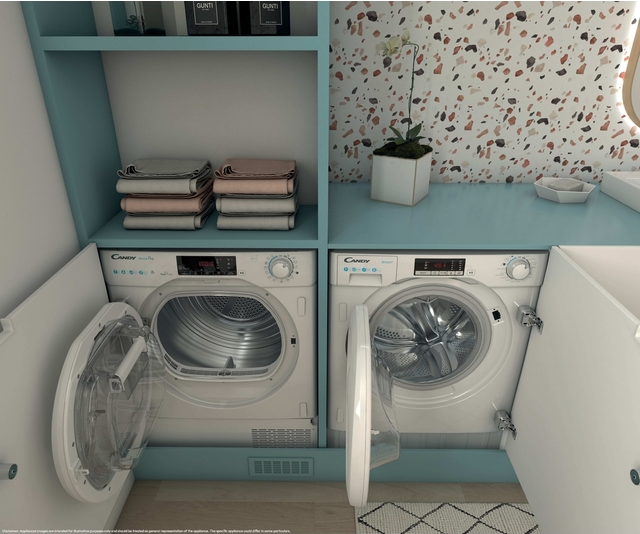 Candy BCTD H7A2TE-S Beépíthető szárítógép kép 7