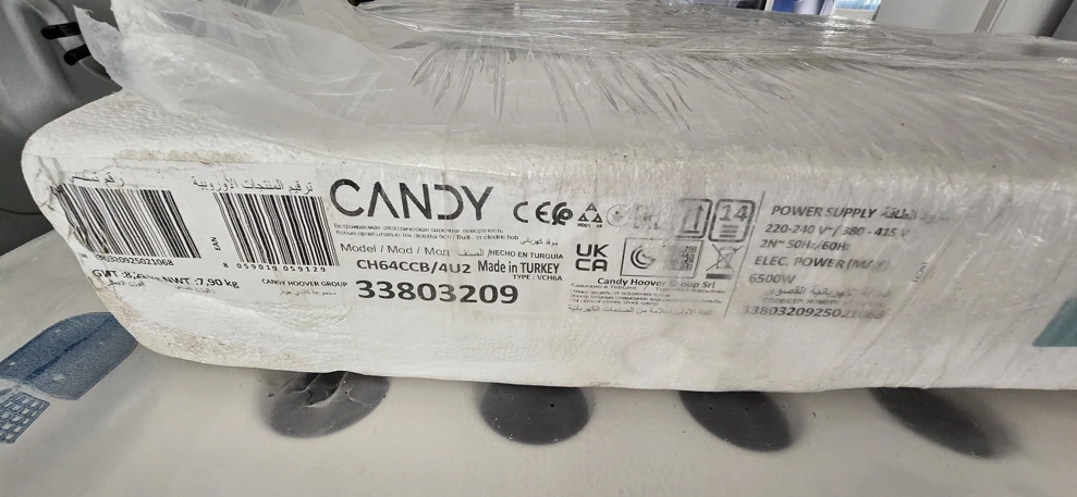 Candy CH64CCB/4U2/B beépíthető kerámia főzőlap Fő kép