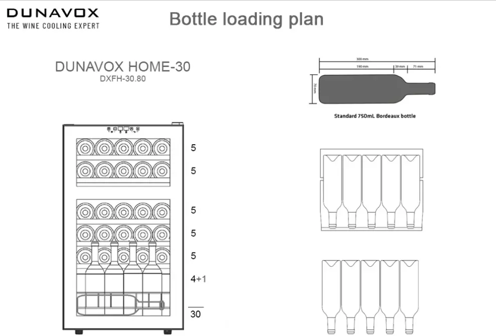 Dunavox DXFH-30.80 borhűtő kép 4