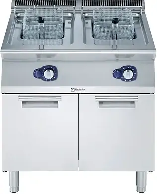 Electrolux professional E7FRGH2GF0 Moduláris főzőberendezések 700XP Két medencés szabadonálló gázüzemű fritőz, 2x15 liter Fő kép