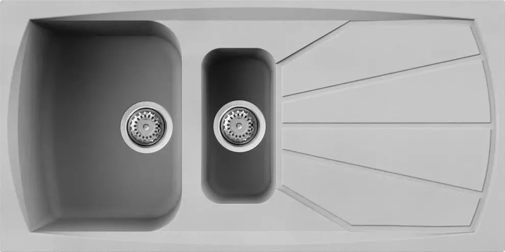 Elleci Living 475  M79 aluminium (LML47579) Gránit mosogatótálcák Fő kép