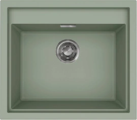 Elleci Sintesi 105 K82 Sage Green inox tartozékokkal Keratek mosogatótálcák Fő kép