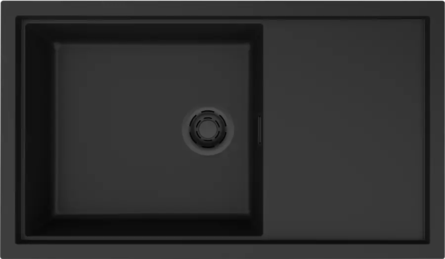 Elleci Sintesi 410 K86 Black fekete tartozékokkal Keratek mosogatótálcák Fő kép