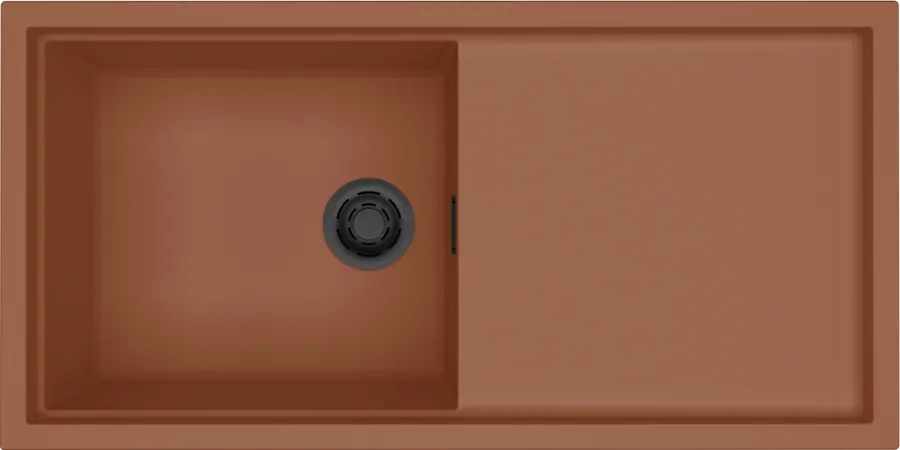 Elleci Sintesi 480 K83 Cavern Clay fekete tartozékokkal Keratek mosogatótálcák Fő kép