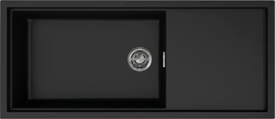 Elleci Sintesi 510 K86 Black inox tartozékokkal Keratek mosogatótálcák Fő kép
