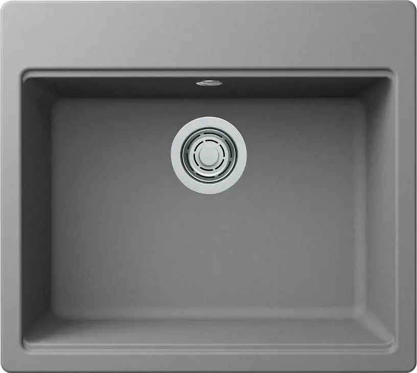 Elleci Time 105  G48 cemento (LG210548) Gránit mosogatótálcák Fő kép