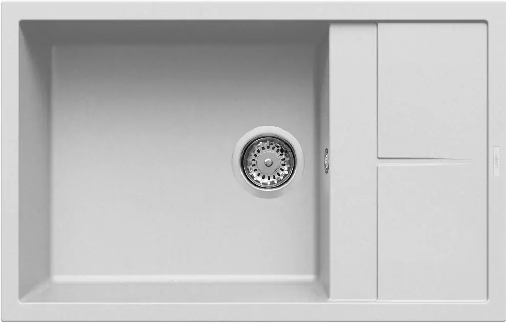 Elleci Unico 310 G68 bianco (LGU31068) Gránit mosogatótálcák Fő kép