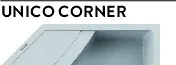 Elleci Unico Corner M79 aluminium (LMUCOR79) Gránit mosogatótálcák kép 2