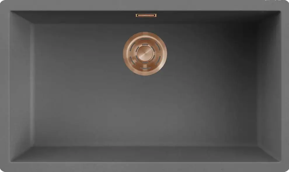 Elleci Zen-F 130 K99 Dark Grey bronz tartozékokkal Keratek Plus mosogatótálcák Fő kép