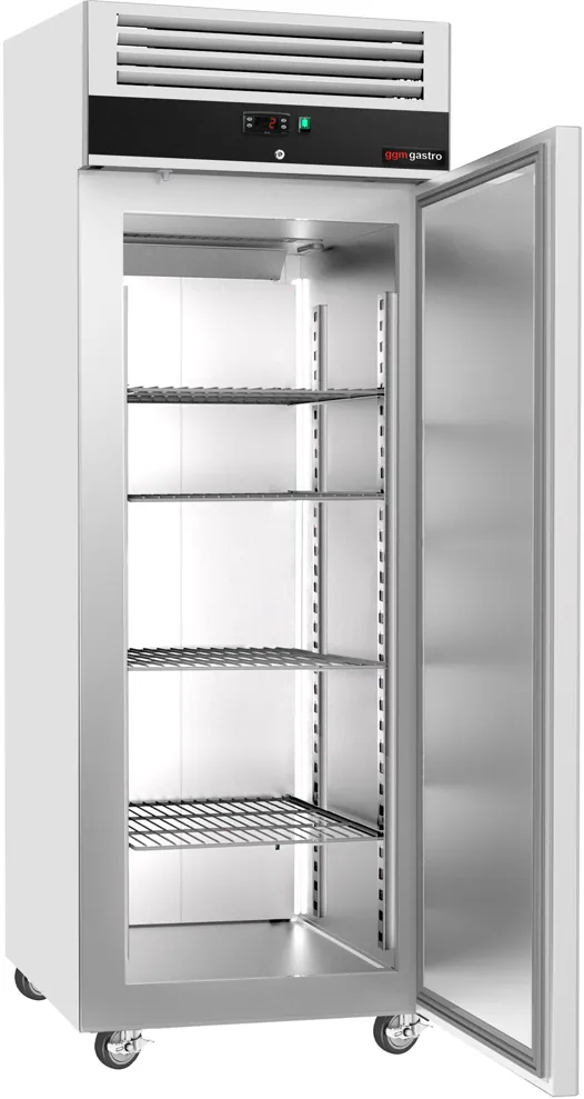 Ggm gastro KS600ND Hűtőszekrény Rozsdamentes acél ECO - GN 1/1 - 600 l - akár −2…+8 °C - mit 1 ajtó - Umlufthűtés, automatikus leolvasztás, zárható ajtó, R290 kép 4