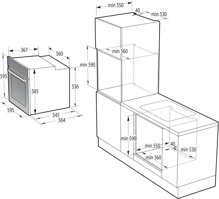 Gorenje BOS67372CLI beépíthető önálló sütő kép 9
