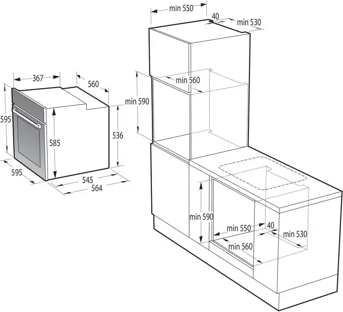 Gorenje BPSA6747A08BG beépíthető önálló sütő kép 32