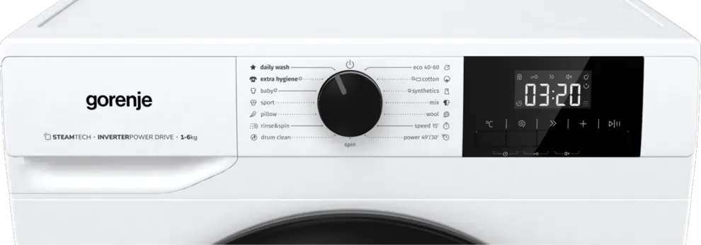 Gorenje W3NGPI61SAS elöltöltős keskeny mosógép kép 6