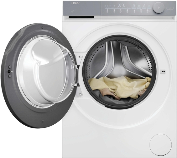 Haier HW80-B14367TU1-S elöltöltős keskeny mosógép kép 3