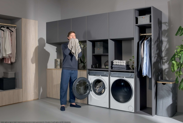 Haier HW90-B14387TU1-S elöltöltős keskeny mosógép kép 20