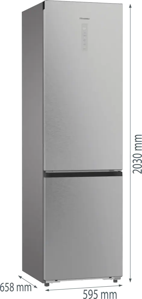 Hisense RB5P410SACA alulfagyasztós hűtőszekrény kép 10