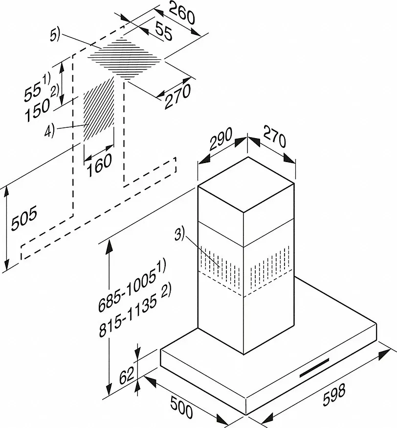Miele PUR 68 W kürtős páraelszívó kép 2