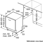 Neff S299ZB803E Beépíthető mosogatógép kép 12