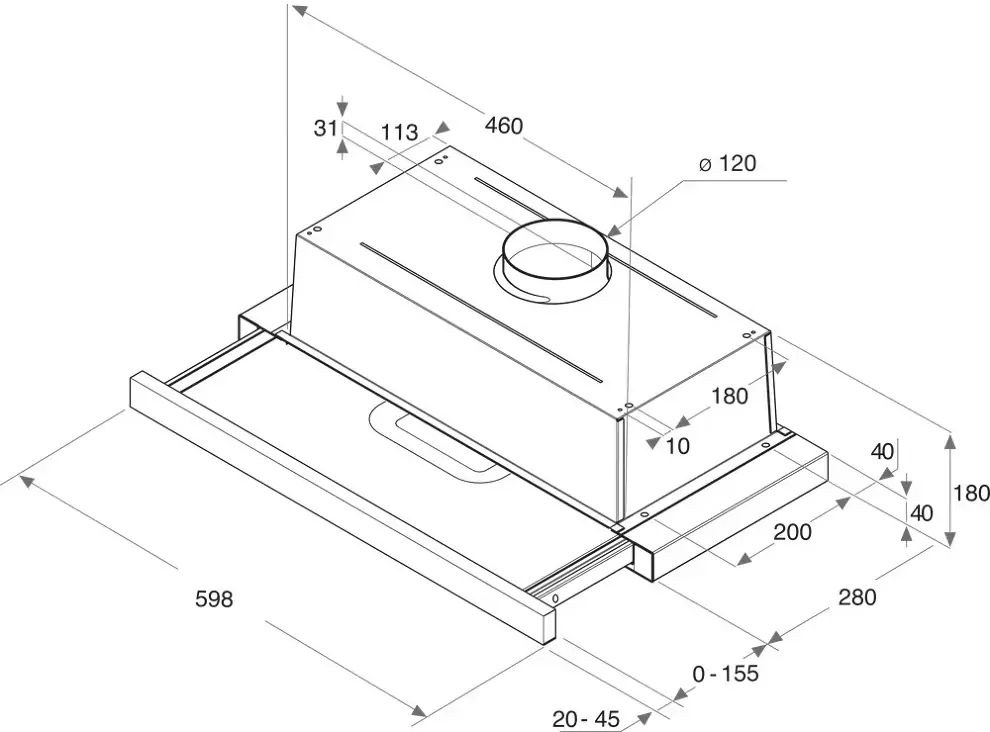 Whirlpool AKR 749/1 IX kihúzható páraelszívó kép 5