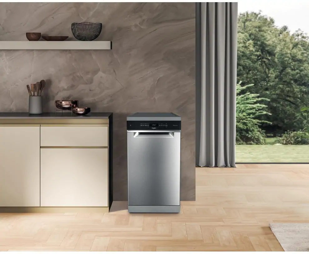 Whirlpool WH6FB10BS7A0X szabadonálló keskeny mosogatógép kép 4