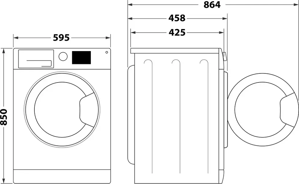 Whirlpool WRBSB 6249 S EU elöltöltős keskeny mosógép kép 13