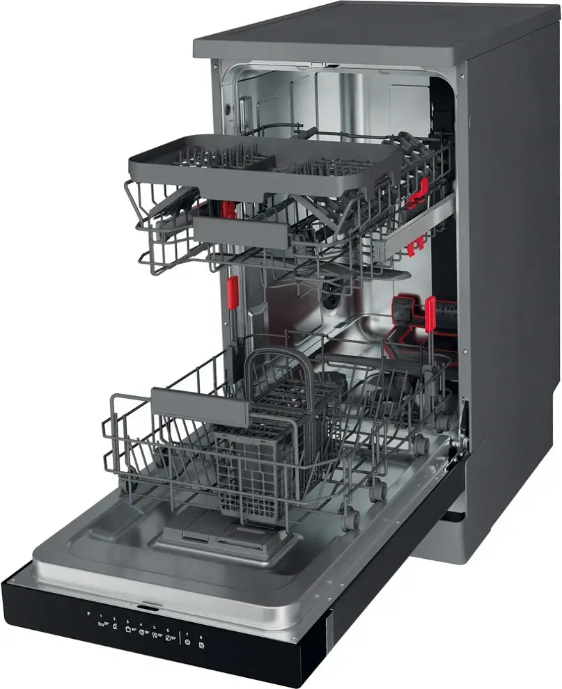 Whirlpool WSFO 3T125 6PC X szabadonálló keskeny mosogatógép kép 3