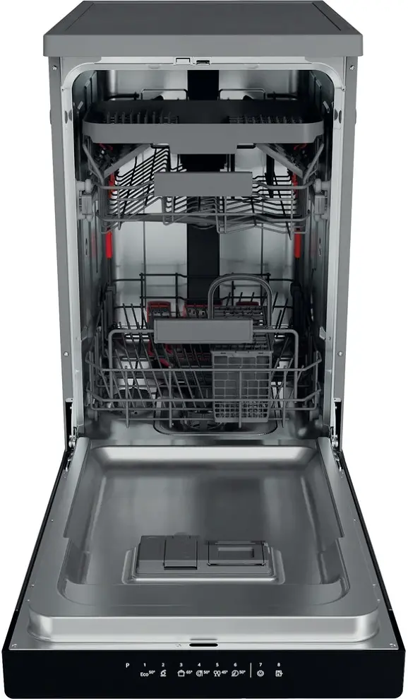 Whirlpool WSFO 3T125 6PC X szabadonálló keskeny mosogatógép kép 4